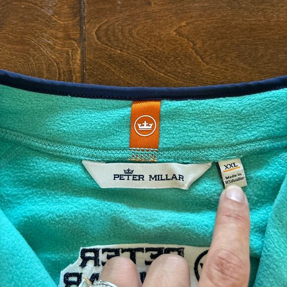 Peter Millar XXL Thermal Flow Micro Fleece Crown Sport Quarter Zip The Legend - Picture 2 of 10